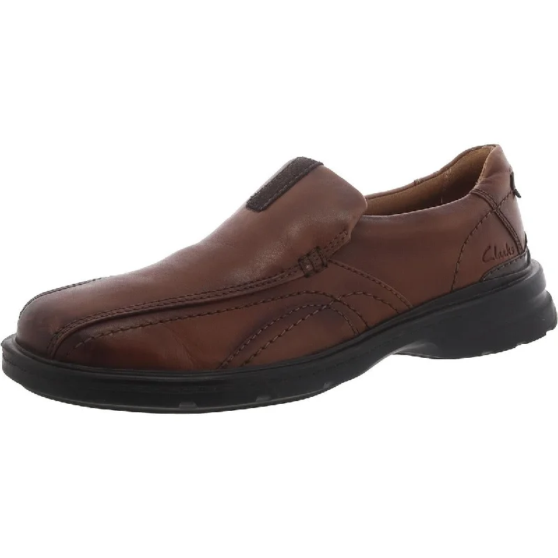 Steals and Deals Gessler Mens Leather Slip On Loafers