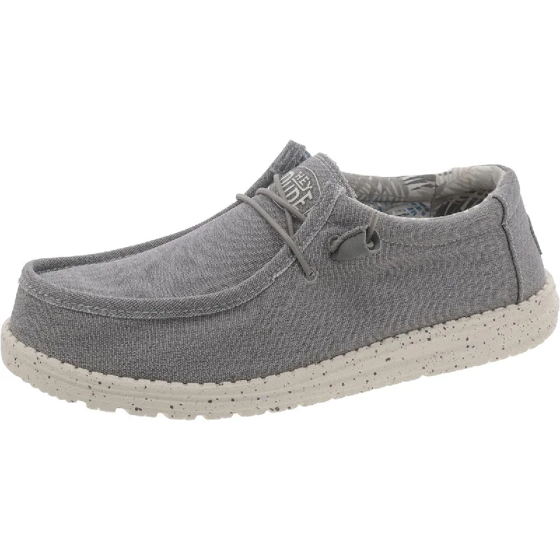 Take Advantage Wally Stretch Mens Leather Slip On Boat Shoes