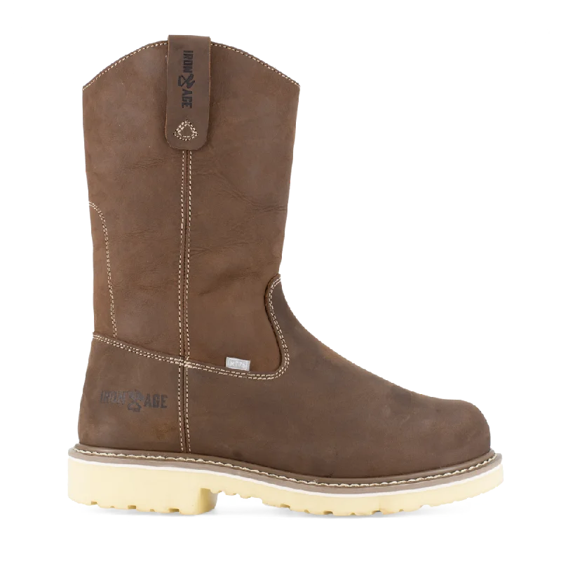 Doorbuster Deal 'Iron Age' Men's 11" Solidifier Int. MetGuard EH Comp Toe - Brown