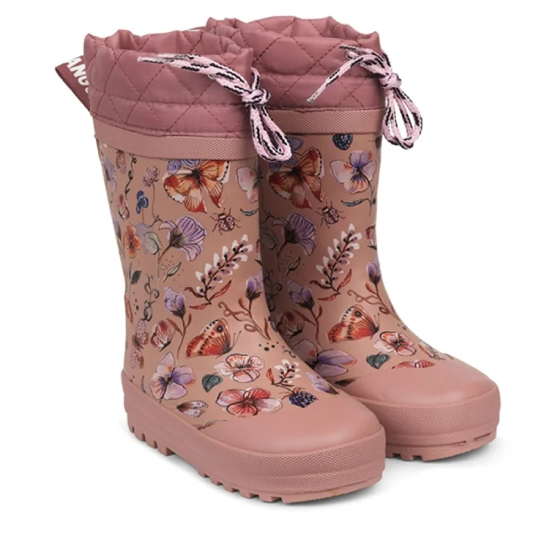 Steal Deal Angulus Thermo Rubber Boots Butterfly Print