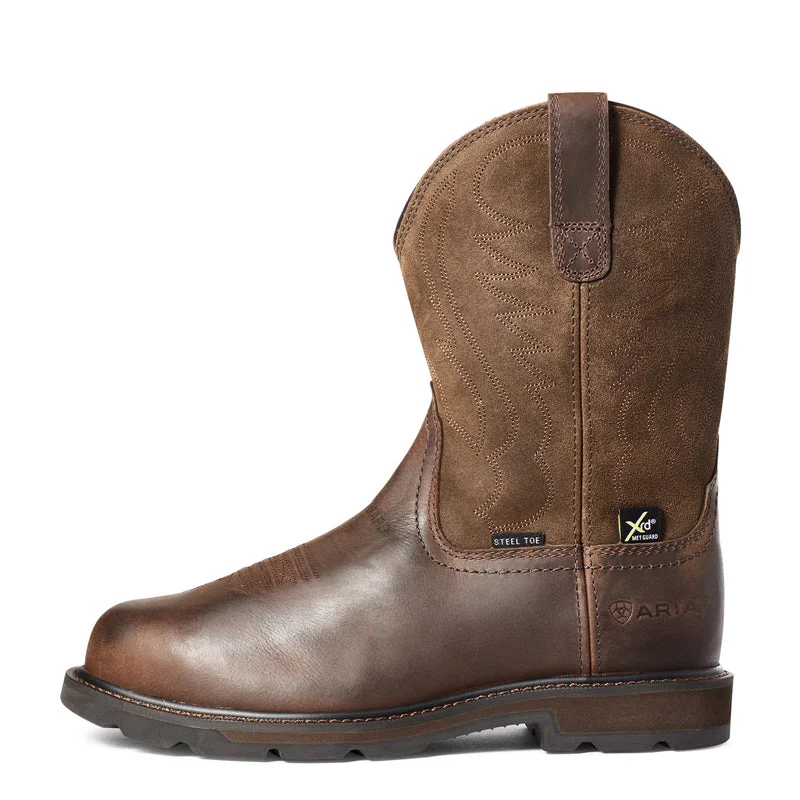 Overstock Clearance 'Ariat' Men's Groundbreaker MetGuard EH Steel Toe - Brown