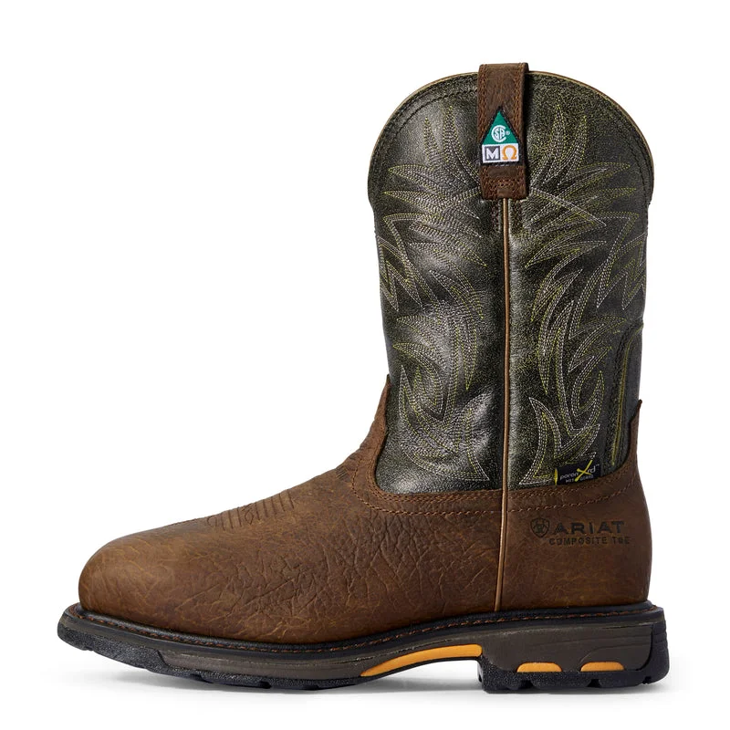 Best Seller 'Ariat' Men's 11" WorkHog MetGuard EH Comp Toe - Ridge Brown