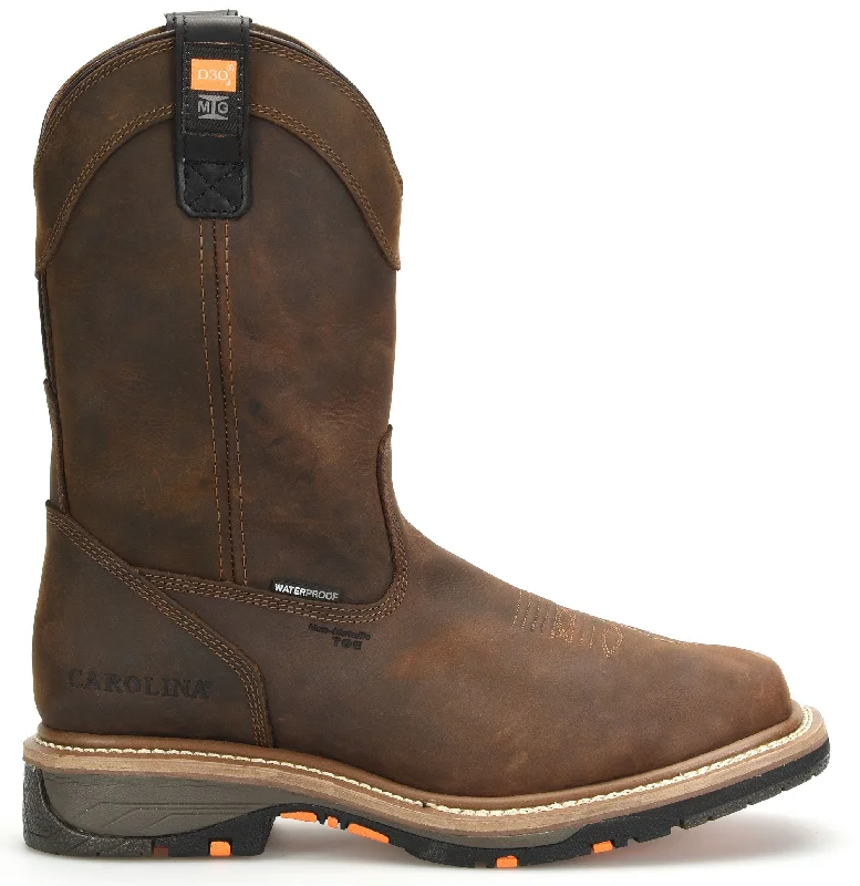 Shop Smart, Save More Before The Sale Ends 'Carolina' Men’s 11” Actuator MetGuard EH WP D30® Comp Toe - Brown