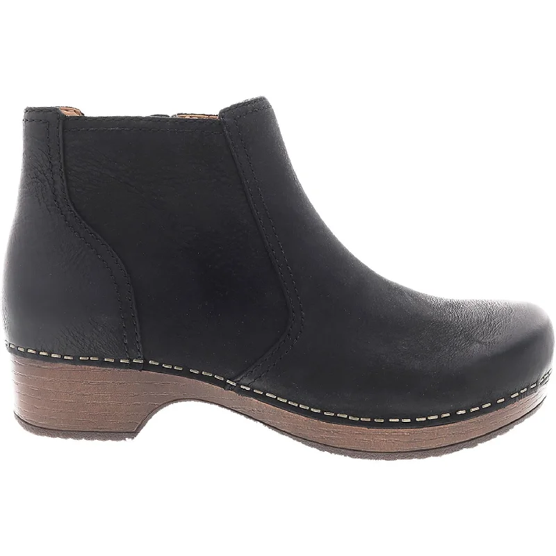 Deal Mania Women's Dansko Barbara Black Burnished Nubuck