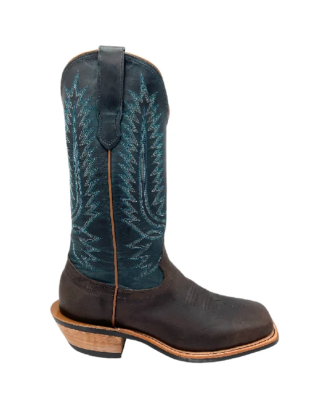 Can't Beat 'Fenoglio' Men's Western Square Toe - Whiskey Byron Crunch / Danube Wax