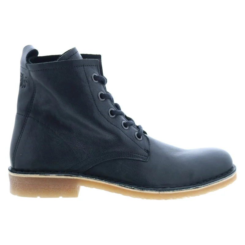 Bargain Blast Fly London Rafi RAFI037FLY-003 Mens Black Leather Lace Up Casual Dress Boots