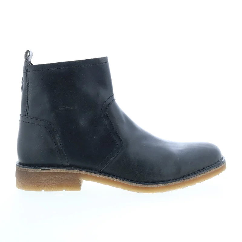 Savings Spectacular Fly London Riky RIKY039FLY-002 Mens Black Leather Slip On Casual Dress Boots