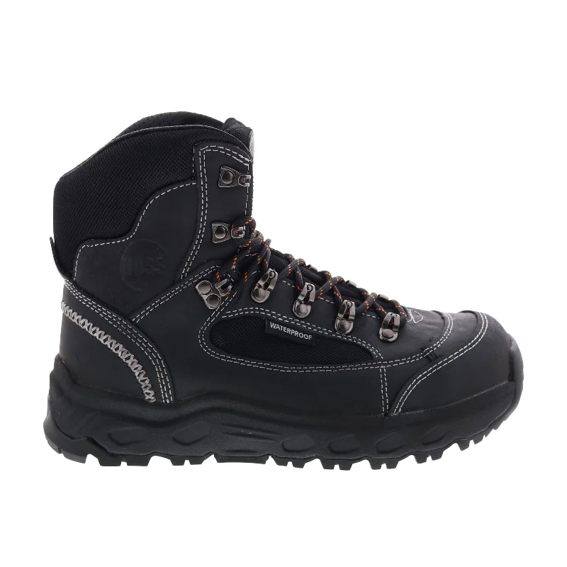 Fantastic Offers Hoss Blocker Aluminum Toe Waterproof 60102 Mens Black Extra Wide Work Boots