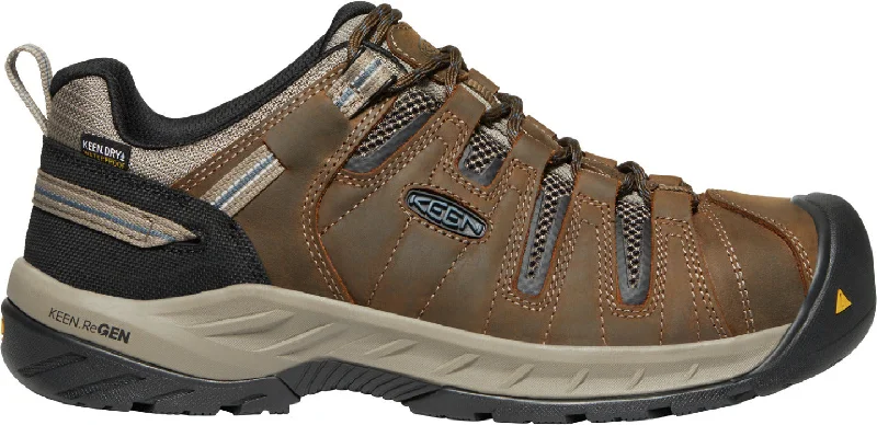 Bargain Prices 'Keen Utility' Men's Flint II EH WP Steel Toe - Cascade Brown / Orion Blue