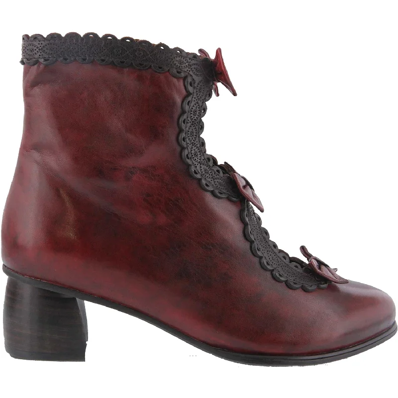 Special Discount Women's Spring Step Selenia Burgundy Leather