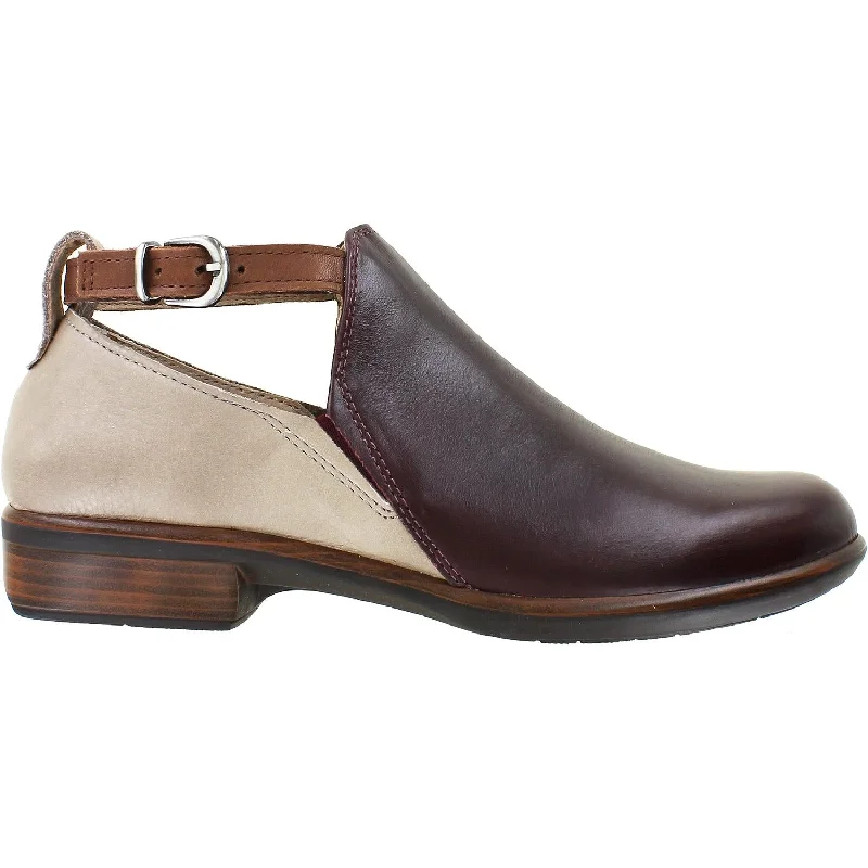 Unmissable Offer Women's Naot Kamsin Bordeaux/Soft Stone/Soft Chestnut Leather