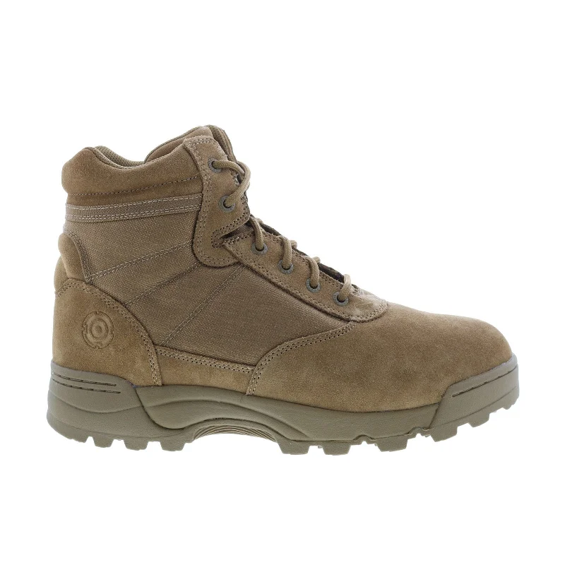 Steals and Deals Original Swat Classic 6" 115103 Mens Brown Wide Suede Lace Up Tactical Boots