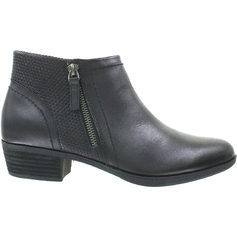 Weekend Bargains to Grab Women's Rockport Cobb Hill Oliana Panel Bootie Black Leather