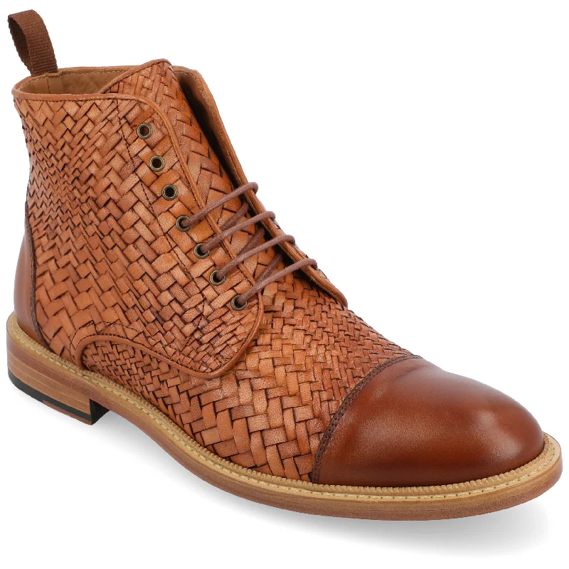Limited Offer TAFT The Rome Boot in Brown Woven