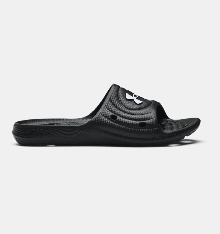 Huge Price Cuts On Your Must-Haves 'Under Armour' Men's Locker IV Slide Sandal - Black / Black / White