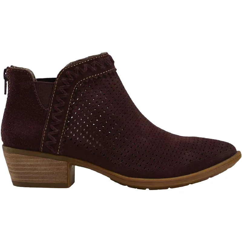 Best Choice Women's Earth Peak Perry Burgundy Suede