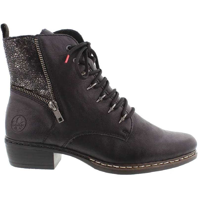 Weekend Deal Women's Rieker Y0800-00 Fabiola 00 Black/Black Synthetic